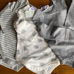 新品　ロンパース　肌着　長袖　3枚セットの画像