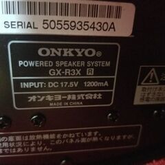 ONKYO　アンプ内蔵　スピーカー　 中古品の画像