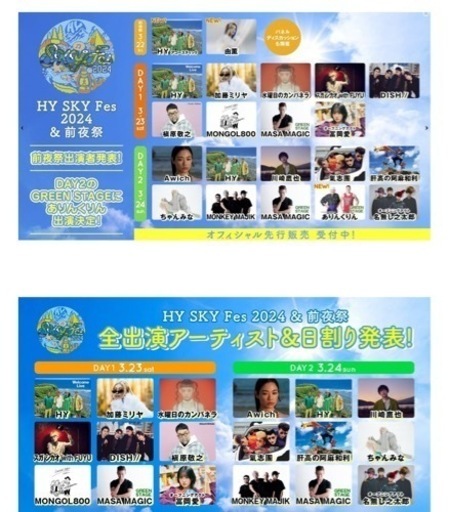 HYスカイフェスチケット