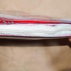 イベント合同出店&ジモティーのみ・ハンドメイドメッシュビニールポーチ・同じ絵柄バッグチャーム付きの画像