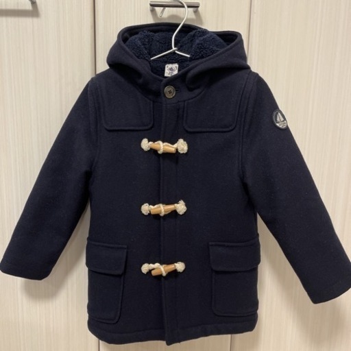 【美品】プチバトーダッフルコート4ans 104cm