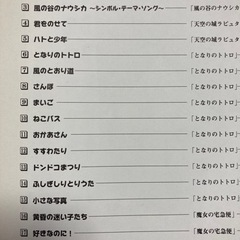 【宮崎駿アニメ挿入歌楽譜大全集】の画像