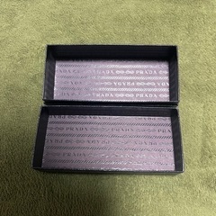 プラダPRADA 空箱　サングラスの箱　黒　正規品の画像