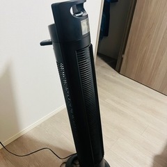 外山工業縦型首振りスリム扇風機(リモコン付き)タワーファンの画像