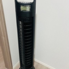 外山工業縦型首振りスリム扇風機(リモコン付き)タワーファン