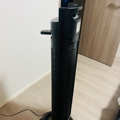 外山工業縦型首振りスリム扇風機(リモコン付き)タワーファンの画像