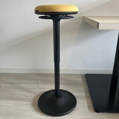 オカムラ ピルエット スイング脚タイプ 布張り イエロー