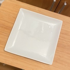 【無料】④ スクエアプレート お皿 ホワイト 2枚セット ※3/24AMまでの画像