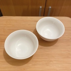 【無料】⑥ Francfranc お茶碗 ホワイト 2個 ※3/24AMまでの画像