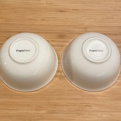 【無料】⑥ Francfranc お茶碗 ホワイト 2個 ※3/24AMまでの画像