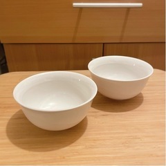 【無料】⑥ Francfranc お茶碗 ホワイト 2個 ※3/...