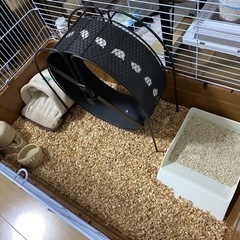 ハリネズミなど用ケージ、ヒーター、回し車の画像