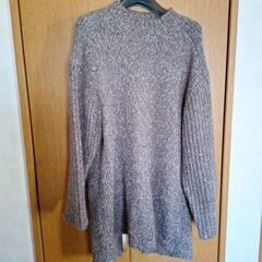 レディース　ロングニット　トップス