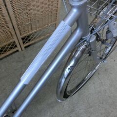 自転車 26インチ シルバー 3段変速 MIYATA II37586 シティサイクル 