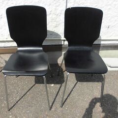 JM18412)スタッキングチェア2脚セット 幅：約49.5cm...