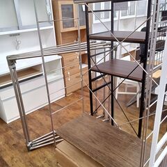 ★ジモティ割あり★  ハンガーラック ブラウン H175×D40...