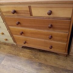 ★ジモティ割あり★  チェスト ライトブラウン H82×D47×...