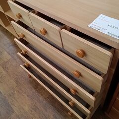 ★ジモティ割あり★  チェスト ライトブラウン H86×D43×W89 クリーニング済み MT870の画像
