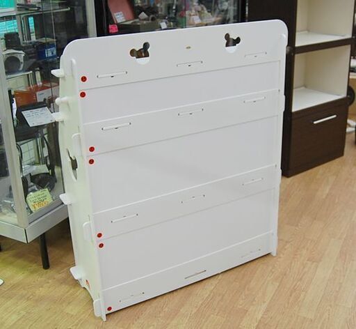 DWE ディズニーワールドオブイングリッシュ 棚のみ 幅93×奥36×高111cm ホワイト 多目的棚 キャビネット シェルフ  札幌