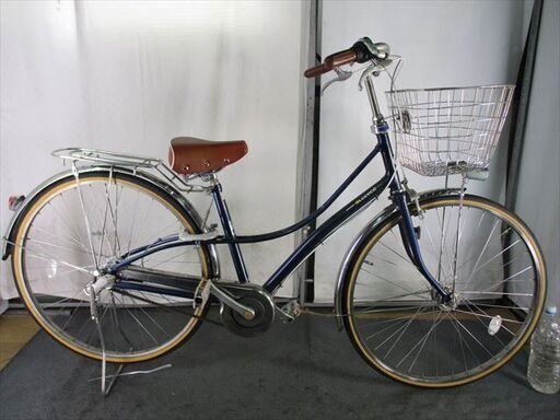 Ｄ398★限定特価　整備済み★ブリヂストン　ロココロイヤル★ 中古自転車 【27インチ　ネイビー　ベルト 】