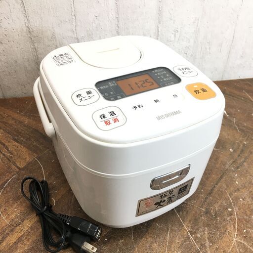 終 アイリスオーヤマ ジャー炊飯器 3合炊き 炊飯器 TERC-MA30-W ホワイト 動作確認済 24c菊HG