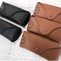 Ray-Ban レイバン サングラス 眼鏡 ケースのみ ブラウン 茶色 ブラック 黒 メガネケース 5個まとめて ☆ 白石店 の画像