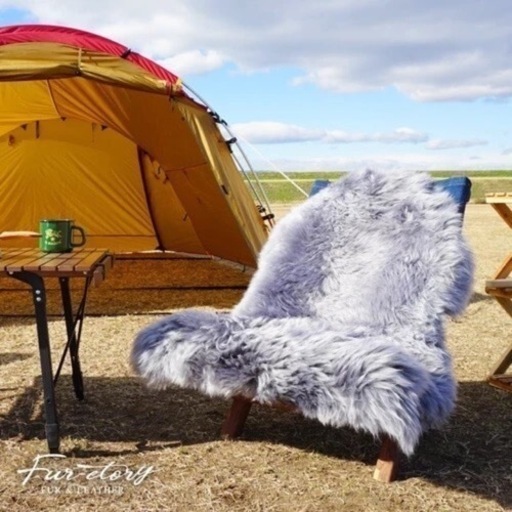 高木ミンク ムートン コット＆チェアシート 長毛フリース ムートンラグ 冬キャンプ 防寒 おしゃれ