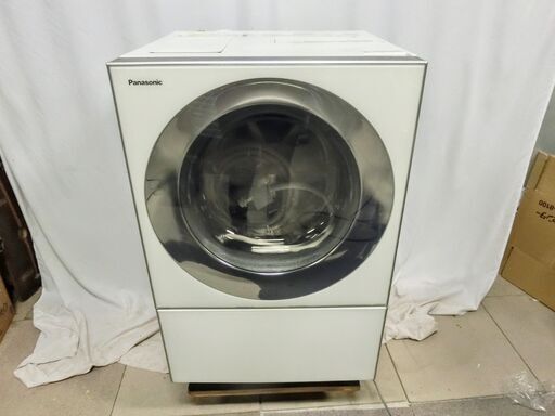 美品 パナソニック Cuble ドラム式洗濯乾燥機 洗濯10kg 乾燥5kg 斜型ナノイーX 自動投入 NA-VG1400L 2020年製
