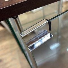 k0322601 3段 ガラスケース 開き扉 コレクションケース コレクションボードアクリルケース フィギュアラック 中古 【引き取り限定】現物品 の画像