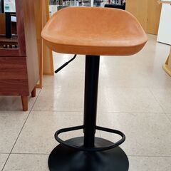 ★ジモティ割あり★  カウンターチェア オレンジ H×D×W ク...