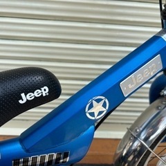 JEEP 子供自転車 16インチ ブルー 片足スタンド付きの画像