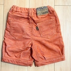 新品★ F.O.KIDS コーデュロイショートパンツ オレンジ 110の画像