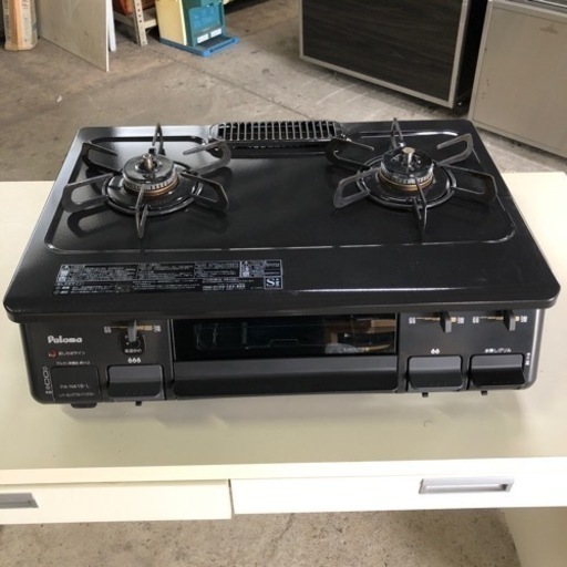 美品 LPガス用 2018年 パロマ ガステーブル PA-N41B-L 左強火 魚焼きほぼ未使用