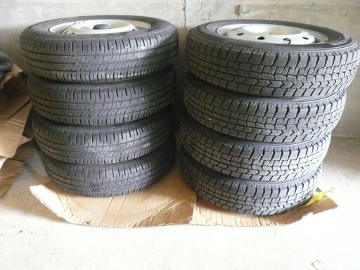 軽自動車用　ミラバン純正鉄ホイール　使用可能　ラジアルタイヤ　スタッドレスタイヤ　8本セット 13,680円