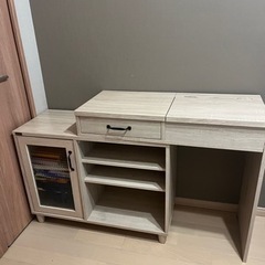一面鏡　デスク　机　の画像
