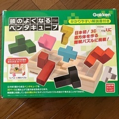 学研　積み木　頭のよくなるペンタキューブ　知育玩具