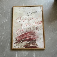 cy twombly アート ポスター フレーム付き