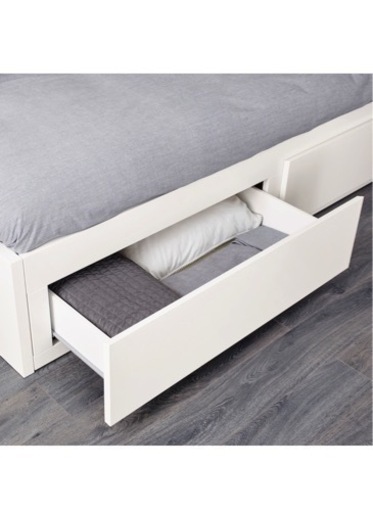 IKEAベッド　フレッケ引き出し付き