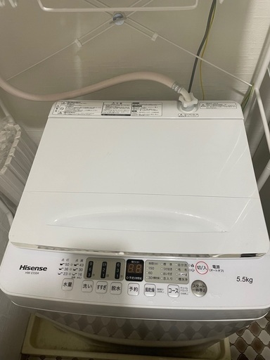2022年購入　全自動洗濯機　ハイセンス