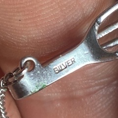 レトロ　オパールネクタイピン　シルバー台座の画像