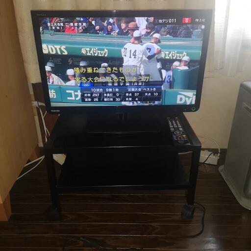 お話中 TOSHIBA REGZA 液晶テレビ テレビ台付