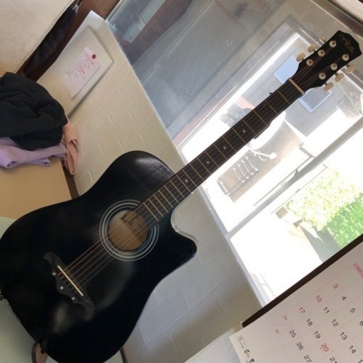 アコースティックギター ギター ブラック エレキ chellgee? カバー無し 楽器 ラスト1点 激レア お買い得 超レア chelldee?