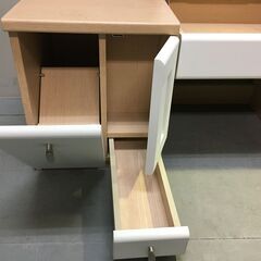 A1161ニッセンカラーフロアドレッサーホワイト一面鏡鏡台化粧台