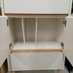 ★展示品‼チェスト家具 収納家具 扉付き本棚　定価12990円💳自社配送時🌟代引き可💳※現金、クレジット、スマホ決済対応　の画像