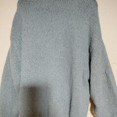 ニットカーディガン　くすみグリーン　3Lの画像
