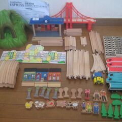 美品 imaginarium EXPRESS 木製 新幹線 はや...
