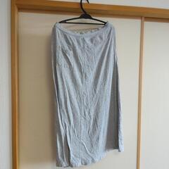 レディース　ロングスカート　グレー色の画像