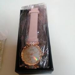 腕時計とブレスレットのセット新品未開封ピンクの画像