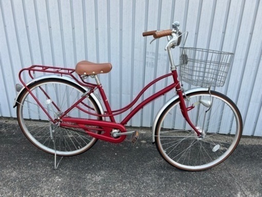 美品 低走行 自転車 ママチャリ 27インチ ハブダイナモLED 中古