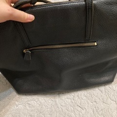 Bardot rose 黒レザー　トートバッグの画像